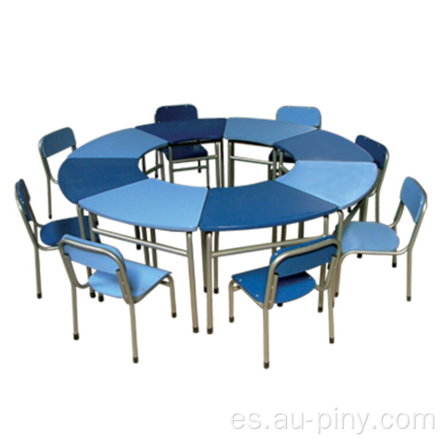 Silla y mesa redonda para niños